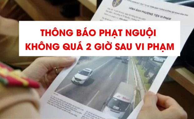 CSGT sẽ gửi thông báo phạt nguội trong vòng 2 giờ sau vi phạm
