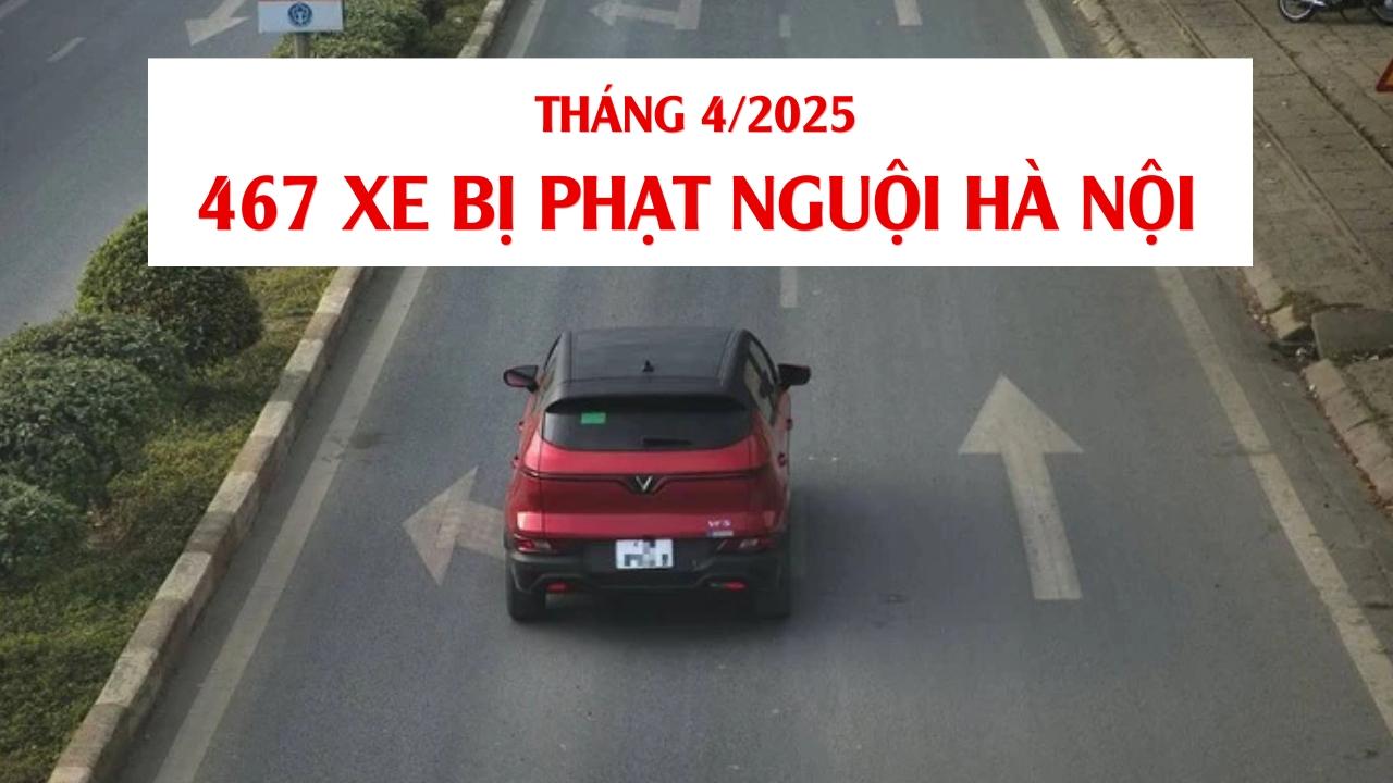 phạt nguội Hà Nội tháng 4.2025